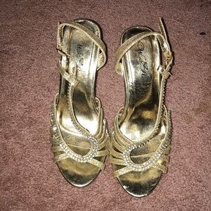 Gold heels